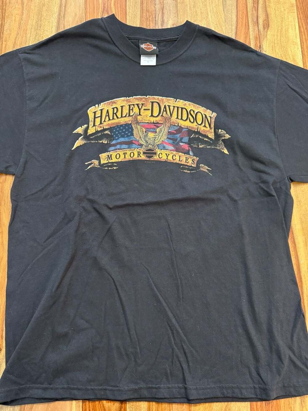 Vintage 2003 Harley-Davidson T-Shirt Size XL Black Walker's Iowa